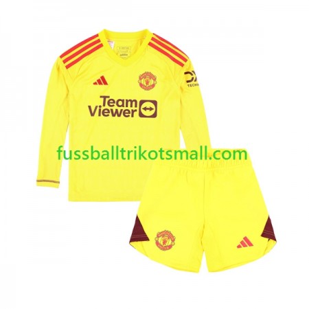 Fußballtrikots Manchester United Torwart Kinder 2023-2024 Langarm Heimtrikotsatz kaufen